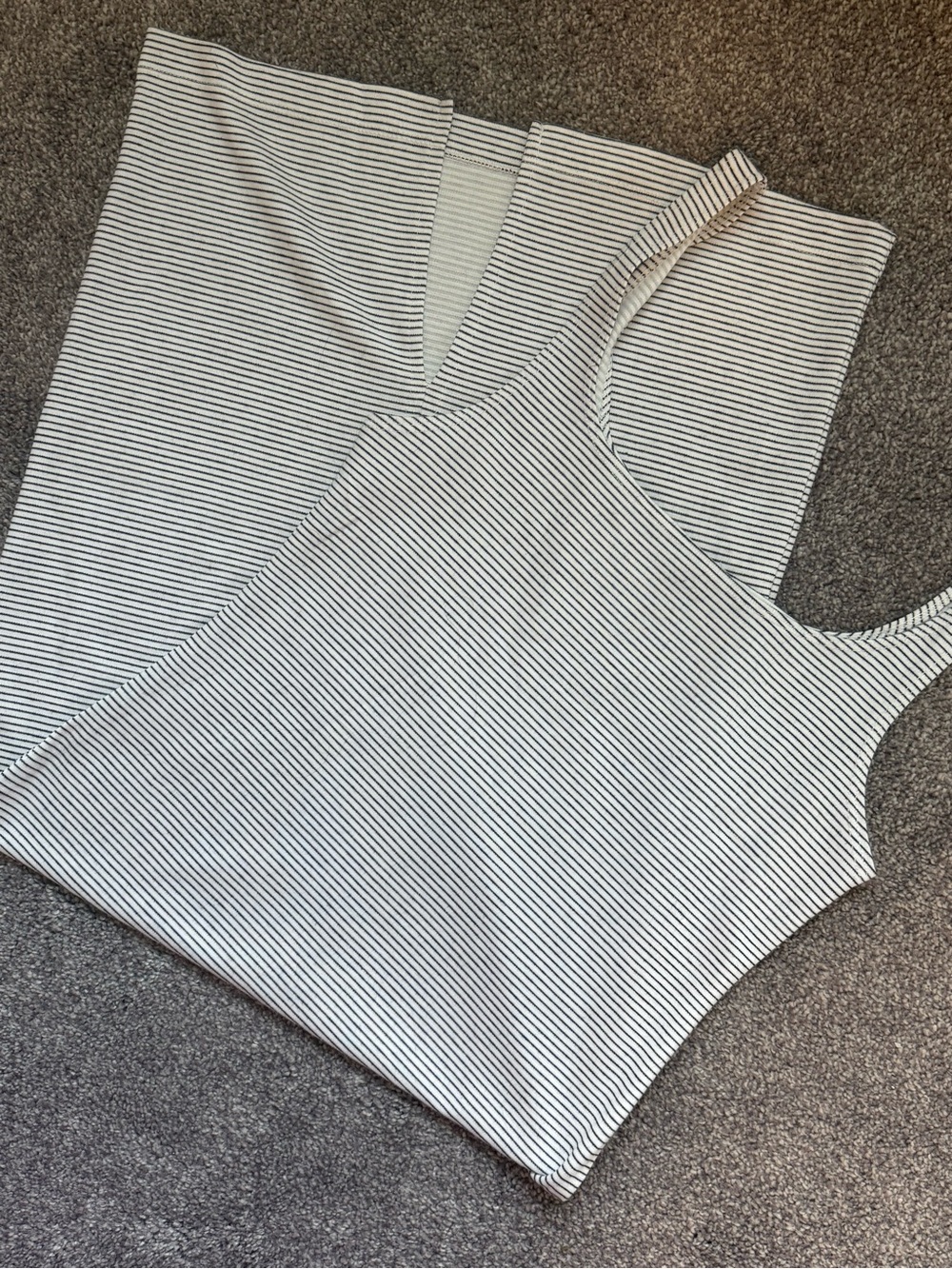 Zara Light Gray Ribbed Bodycon Midi Dress - Picture 4 of 10